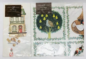 Vintage Lot Gordon Fraser Christmas Gift Wrap NOS! - Picture 1 of 7