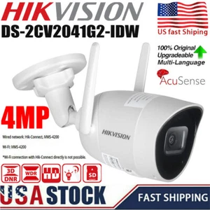 Hikvision 4MP Wifi Camera 2-Way Audio IR Bullet Wireless Camera DS-2CV2041G2-IDW - Picture 1 of 18