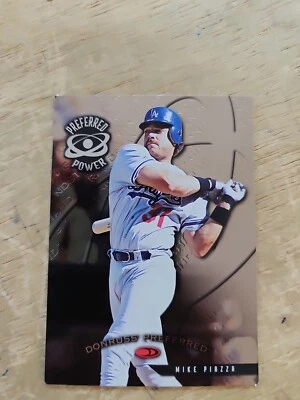 1998 Donruss Preferred Power Grandstand #173 Mike Piazza Los Angeles Dodgers - Image 1 of 4