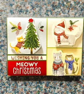 Christmas Card Lot Of 18 Cards W/ Envelopes 3D Pop Up Cat/Kitten Unused - Picture 1 of 5