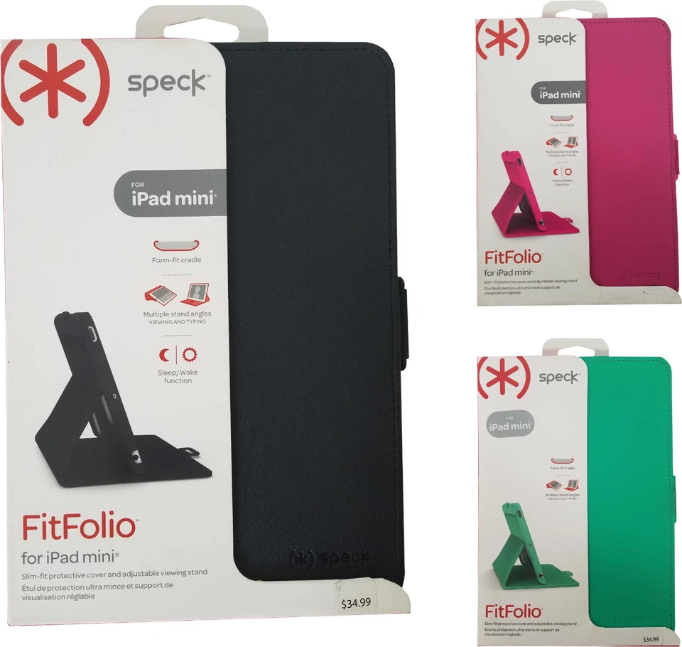 Speck Slim Fit Folio Cover Case Stand Lightweight Cradle iPad Mini 1 2 3 Retina - Image 1 of 1