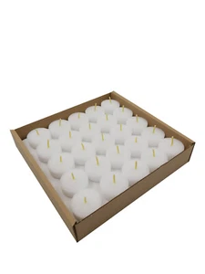 500 Teelichter ohne Hülle, Weiss, Nachfüllpack, 10x50er-Box, Wenzel Kerzen - Bild 1 von 2