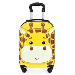 Giraffe Children Hardshell Travel Suitcase Luggage Dual-wheel spinners - Picture 1 of 6