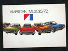 1972 American Motors Car Dealer Advertising Postcard Copy Javelin Gremlin Amc