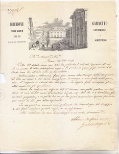 RR407-ROMA-RICHTUNG Des Albums Prächtiger Briefkopf - Bild 1 von 2