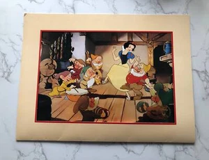 Walt Disney Snow White and the Seven Dwarfs Lithograph 1994 - Rare Vintage - Picture 1 of 6