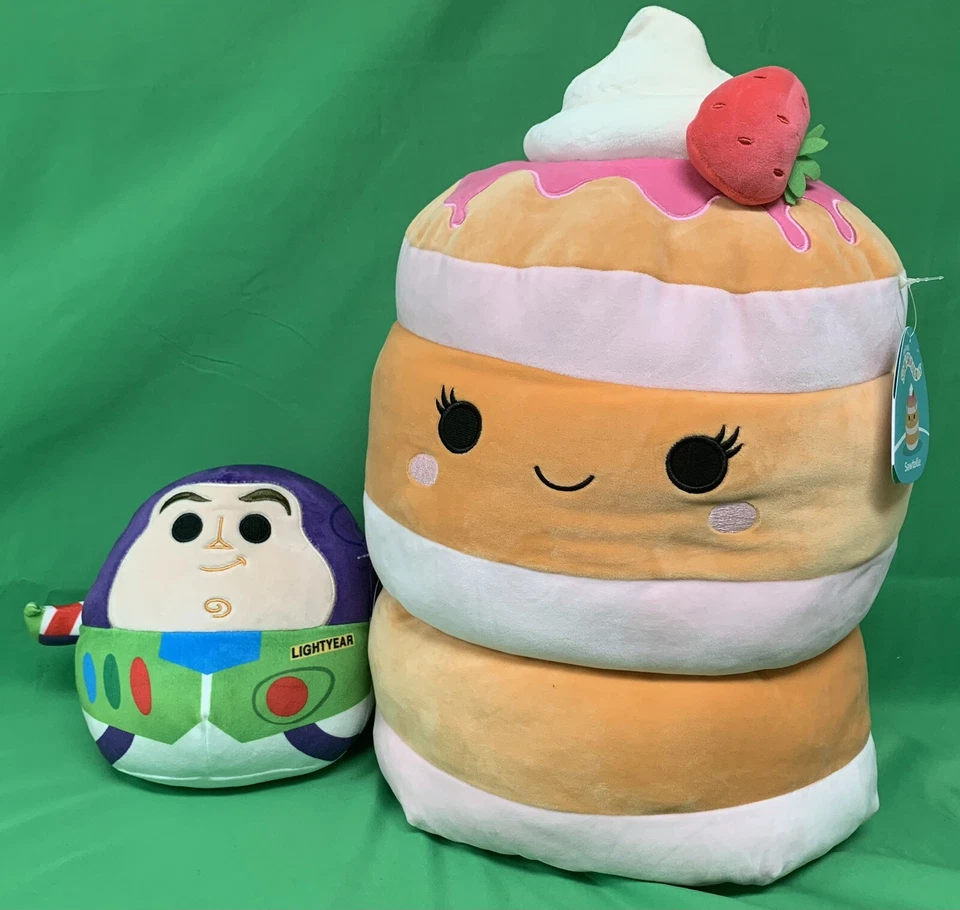Squishmallows 16" Sawtelle the Strawberry Pancake Plush Toy S16 #1691