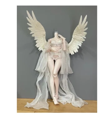 Muñeca BJD alas solo se ajustan a la mayoría de 1/4 o 1/6 accesorios juguetes de resina maquillaje Foto 1 de 4