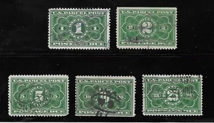 US Scott #JQ1, JQ2, JQ3, JQ4 & JQ5....Parcel Post Set....Used....CV $69 - Picture 1 of 2
