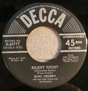 Bing Crosby "Silent Night / Adeste Fideles" VG - Picture 1 of 3