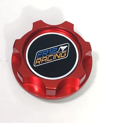 TAPA DE LLENADO DE ACEITE DE MOTOR DE CARRERAS ROJO BILLET FR12 PARA HONDA CIVIC CRX DEL SOL D16 EK Foto 1 de 4
