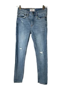 ABERCROMBIE KIDS Boy’s Distressed Super Skinny Slim Fit Jeans Size 11/12 - Picture 1 of 5
