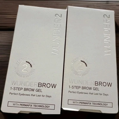 2 Pack Wunder2 Wunderbrow Long Lasting 1 Step Brow Eyebrow Gel Brunette  - Image 1 of 2