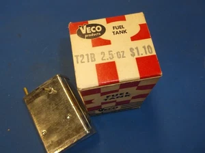 Veco Fuel Tank T21B 2.5 ounce C/L tank Model Airplane USA Vintage New - Picture 1 of 2
