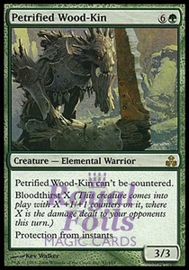 Madera Petrificada-Kin 2x Lámina GPT MTG Guildpact Raro Casi Nuevo Verde - Imagen 1 de 1