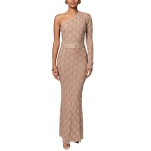 Jluxlabel La Costa One Shoulder Maxi Dress Diamond Shape Knit Size XS NWT - Picture 1 of 8