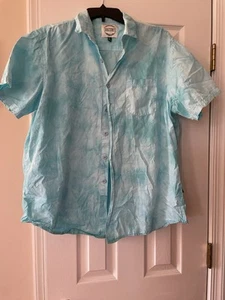 Dikotomy Men's Button Down, Short Sleeve, Slim Fit Shirt, Size Large - Picture 1 of 8