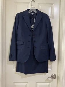 Brooks Brothers Mujer Azul 2 Piezas Falda Trajes Talla 8/4 - Imagen 1 de 20