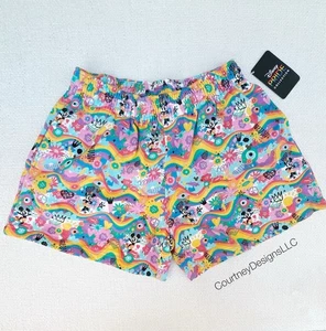 Disney Parks Pride Collection Mickey Minnie Rainbow Colorful Shorts Size Large - Picture 1 of 6