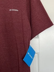 Columbia Sportswear T-Shirt, Burgund Premium Baumwollmischung - Gr. 2XL XXL *NEU* - Bild 1 von 6