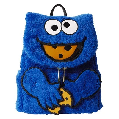 Sesamstraße Cookie Monster Plüsch Cosplay Mini Rucksack Mit Münze Tasche - Bild 1 von 4