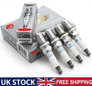 4x NGK Spark Plug BKR6EQUP 3199 for BMW 3 Series E46 5 Series E39 E60 X3 X5 - Picture 1 of 6