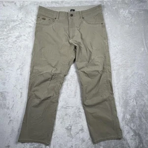 Kuhl Revolvr Pants Mens 36x30 Khaki Green Stretch Hiking Outdoor Travel - Picture 1 of 13