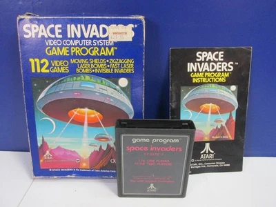 vintage ATARI 2600 SPACE INVADERS VIDEO COMPUTER GAME ORIGINAL boxed - Image 1 of 4