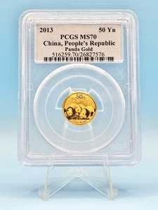 2013 China People’s Republic 50 Yn Panda Gold Coin ~ PCGS MS70 ~ 1/10th OZ GOLD - Picture 1 of 2