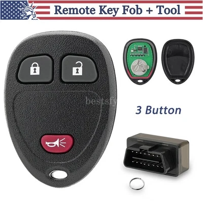 315 МГц дистанционный автомобильный брелок 3B для Chevrolet Silverado GMC Sierra + программатор инструмент - Изображение 1 из 4