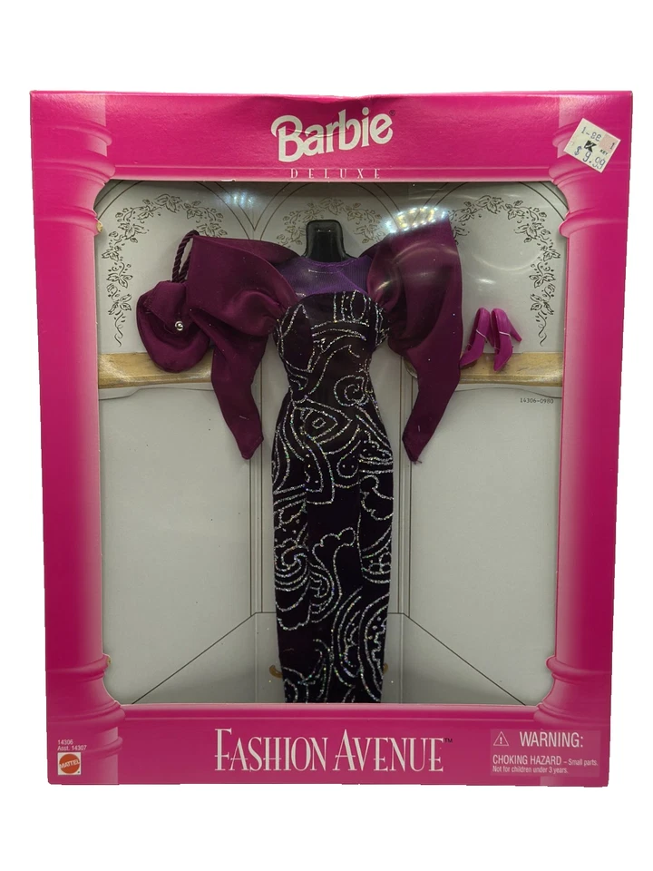 Fashion Avenue 1995 Barbie Evening Gown Outfit # 14306 by Mattel