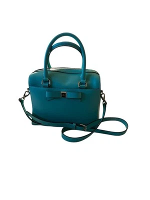 Bolsa satchel Kate Spade Montford Park Ashton couro azul Giverny - Imagem 1 de 4