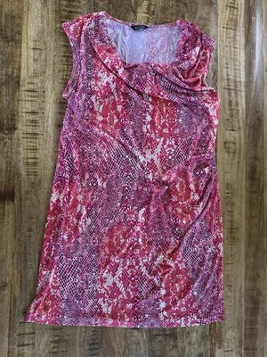 George Women's Dress Size Large Sleeveless Summer Pink Purple Spandex Polyester - Image 1 of 2