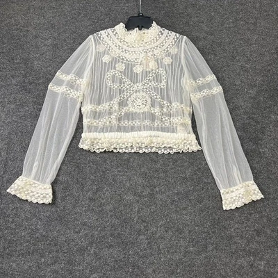 Blusa para mujer Free People Forever Romance talla M malvavisco Foto 1 de 4