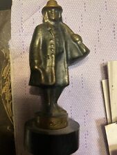 vintage Boras bronze figurine pilgrim Swedish decorative collectibles Statue,