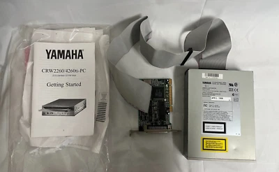 USADO ~ Unidad de CD regrabable Yamaha CRW2260t con manual y disquete Foto 1 de 4