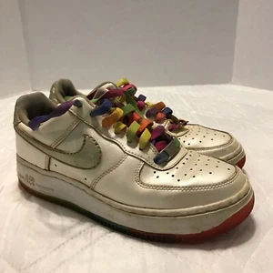 Mädchen Rainbow Nike Air AF-1 '82 Größe 4,5Y - Bild 1 von 9