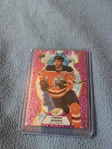 Connor McDavid 2021-22 Upper Deck Ice Lavender/Pink Parallel #20 Edmonton Oilers - Picture 1 of 2