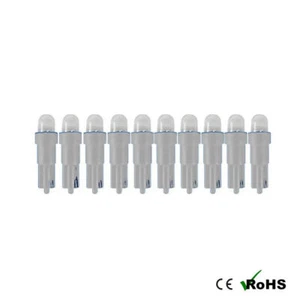 10 x 24v 508 T5 LED DASHBOARD UPGRADE BULB WHITE T5 74 CAPLESS 5MM - Picture 1 of 2