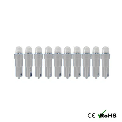 10 x 24v 508 T5 LED DASHBOARD UPGRADE BULB WHITE T5 74 CAPLESS 5MM - Image 1 of 2
