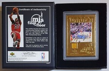 2000 Upper Deck Michael Jordan 22K GOLD Game Used FINAL FLOOR - Very Rare