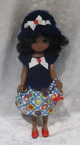 Made to fit 8" TINY BETSY McCALL Handmade Clothes #24 Top, Skirt Hat & Purse Set - Picture 1 of 3