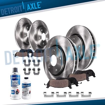 303mm Front & 281mm Rear Brake Rotor + Ceramic Pad for 2001-2004 Lesabre Aurora — 第 1/4 张图片