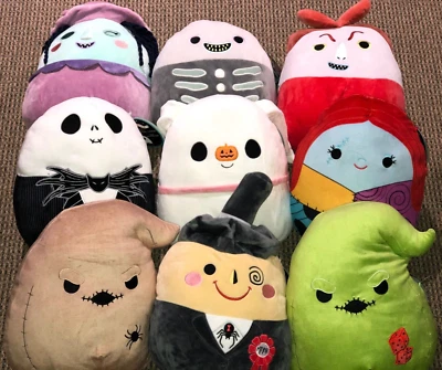 Squishmallows - 12" IN Nightmare Before Christmas COMPLETE SET Mayor OGGIE NEW - Image 1 of 4
