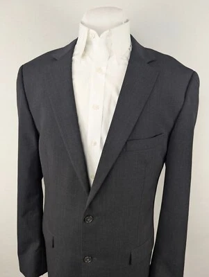 Pronto Uomo Sport Coat Blazer Mens 46XL Charcoal Double Vented Suit Jacket - Image 1 of 4