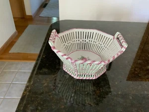 Antique KPM Germany Porcelain Reticulated Basket 2 handled-Christmas Gift idea - Picture 1 of 8