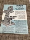 Vintage Johansson Radialbohrmaschine & N/C Bohrmaschine Broschüre
