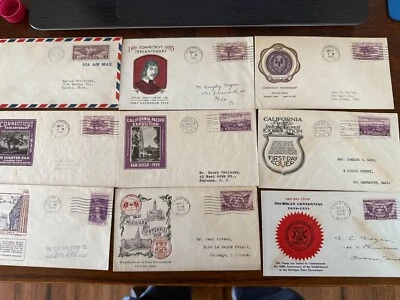 EARLY FIRST DAY COVER LOT  CV $1140 - Image 1 of 4