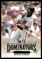 1994  Donruss 90's Dominators Batting Average 7 Barry Bonds  Giants