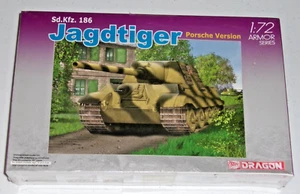 Dragon JagdTiger Porsche Version Model Kit 1/72 Sd.Kfz. 186 WWII German Tank NOS - Picture 1 of 3